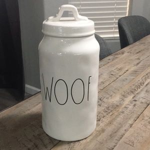 Rae Dunn dog treat jar